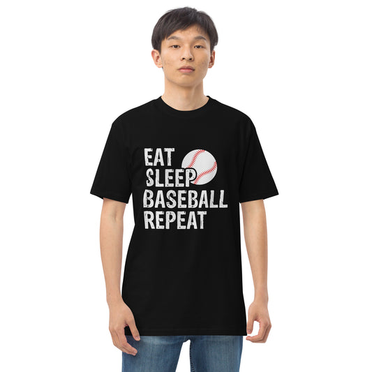 Eat Sleep Baseball Repeat Baseball Player Funny Baseball T-Shirt