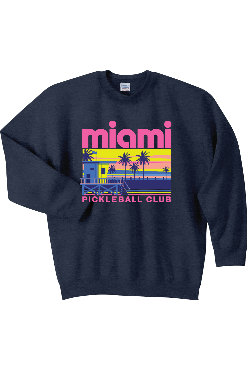 Miami Pickle Ball Club - Navy Crewneck Sweatshirt - Miami PC product image