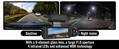 Lyseemin™ Triple Lens 170° Wide Angle Coverage Car Camera