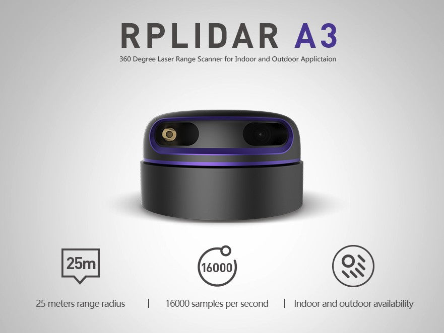 RPLiDAR A3M1 360 Degree Laser Scanner Kit - 25M Range