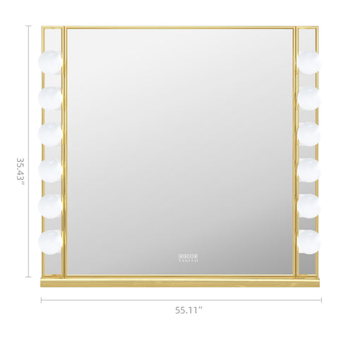 VANITII Chanel Gold Hollywood Vanity Mirror