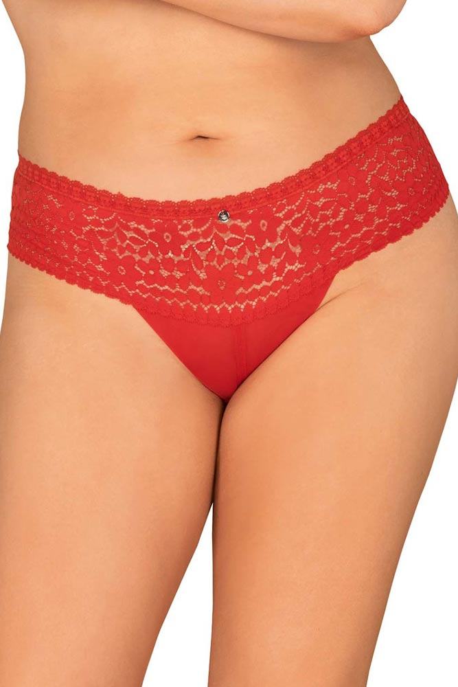 Γυναικείο εσώρουχο - Obsessive Blossmina panties Κόκκινο OB4822