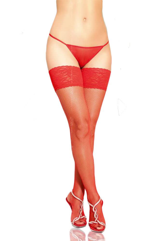 Γυναικείες Κάλτσες - Red Net Stockings SFT5537-R