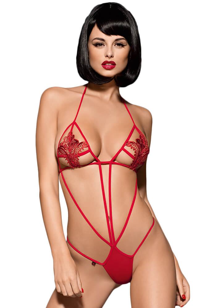 Γυναικείο κορμάκι - Luiza Teddy Red Obsessive OB3565