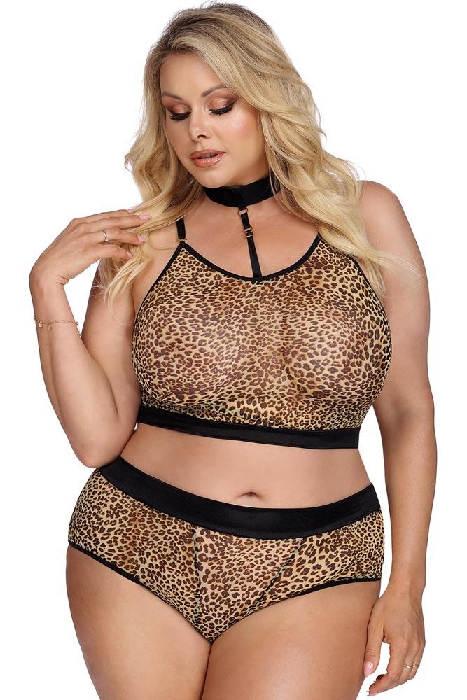 PLUS SIZE Set - AS Marciana Set Λεοπαρ AS10052