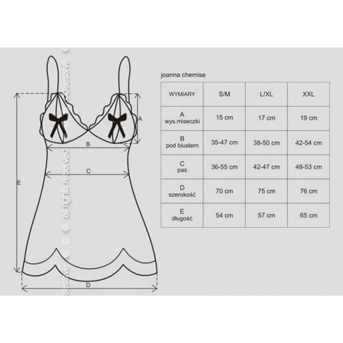 joanna babydoll sizechart