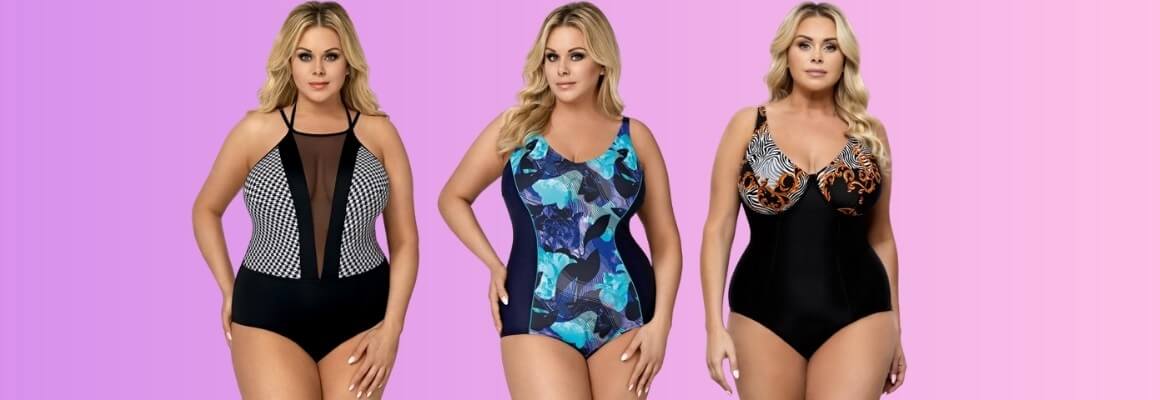 Perfect one-piece swimsuit in plus sizes