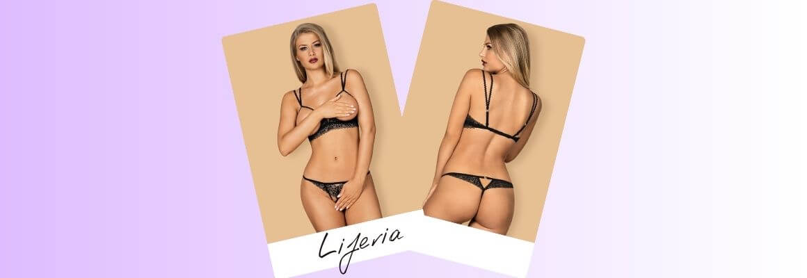 Enjoy the most impressive fall lingerie set, the Obsessive Liferia Cupless