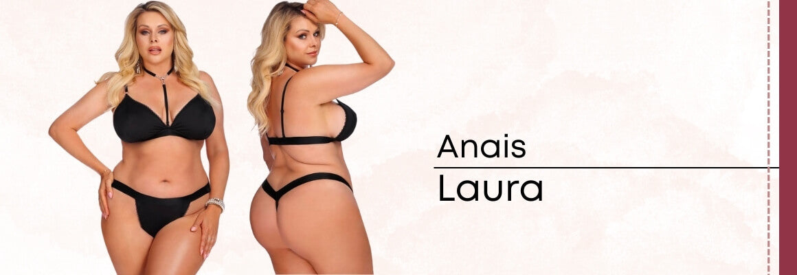 Το plus size sexy σετ εσώρουχα Laura είναι η επιτομή του sexiness