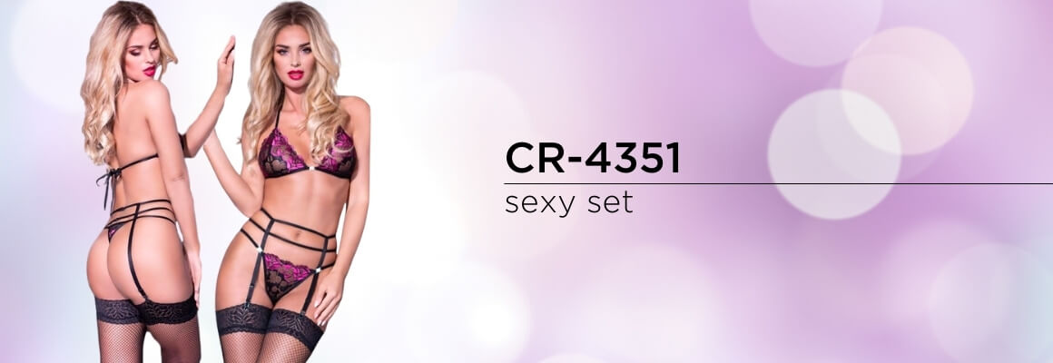 Rock your nights with the absolutely sexy Chilirose CR-4351 underwear set