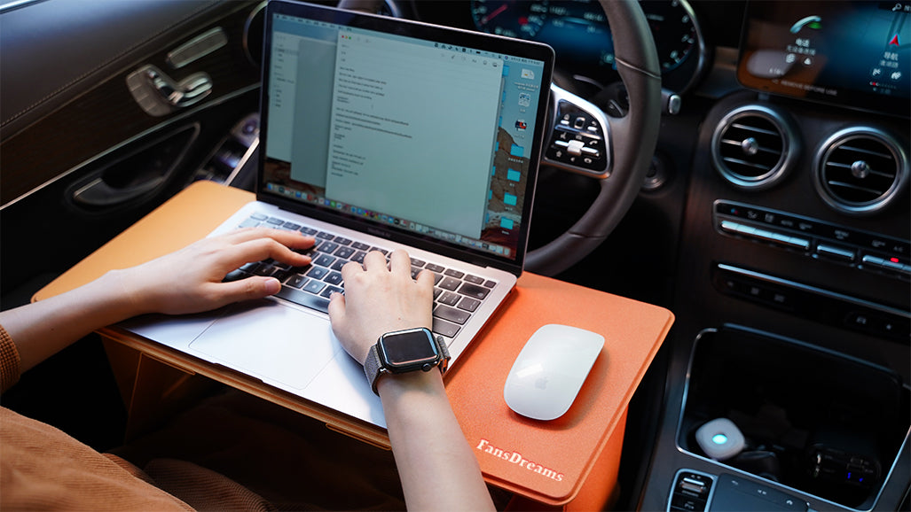 FansDreams×iSwift Pi 可折疊膝上桌、筆記型電腦支架和車桌