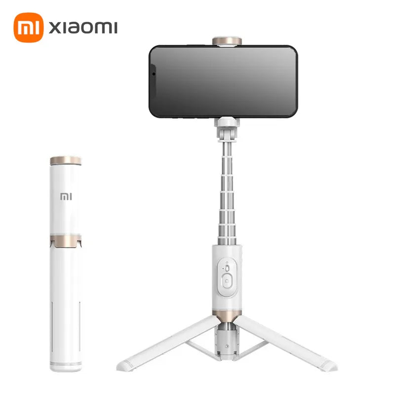 Xiaomi Selfie Stick Telescopic Rod Phone Tripod Mobile Stand Bluetooth Tripod Stand with Remote Control Ring Light Mini Tripod
