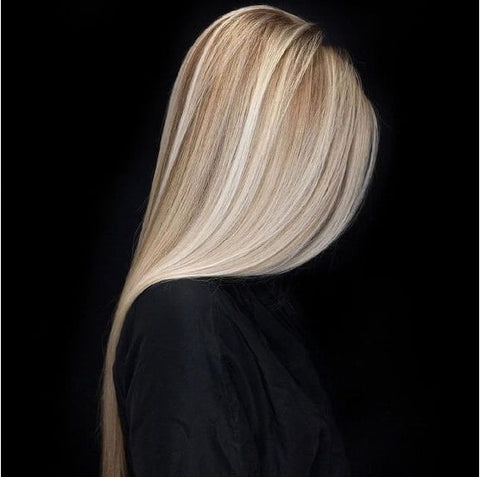 blonde healthy hair