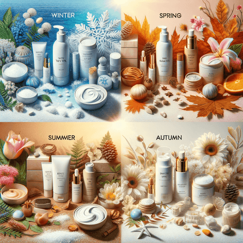 skincare routines for each season_ winter, spring, summer, and autumn