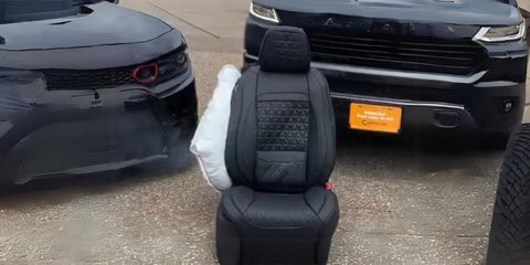 Airbag-Compatible Black Seat Covers