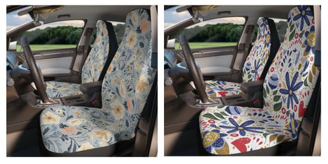 Floral Jacquard Car Seat Covers