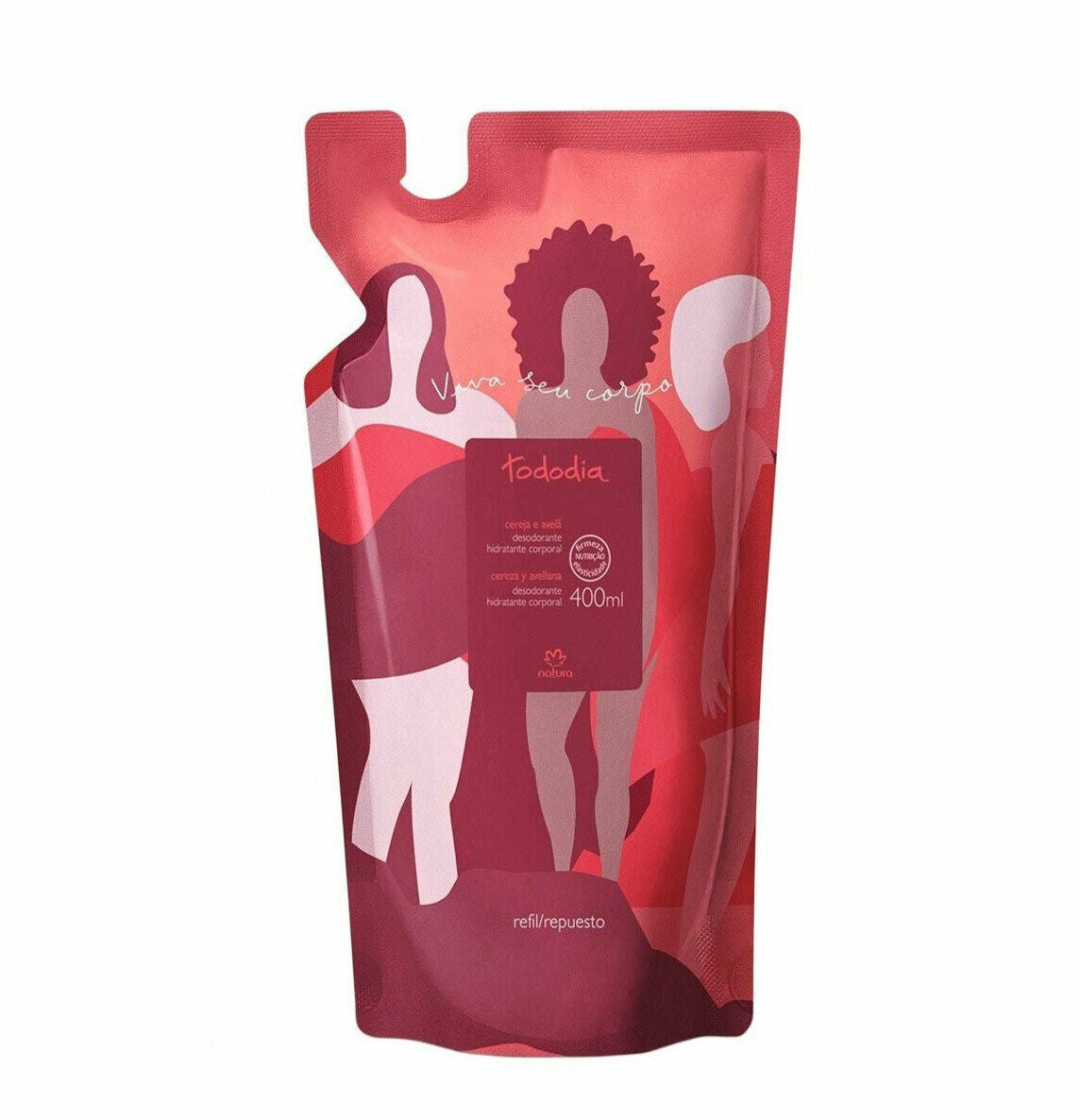 Tododia Refil Hidratante Corporal Cereja e Avelã Tododia 400ml – Dica Beauty