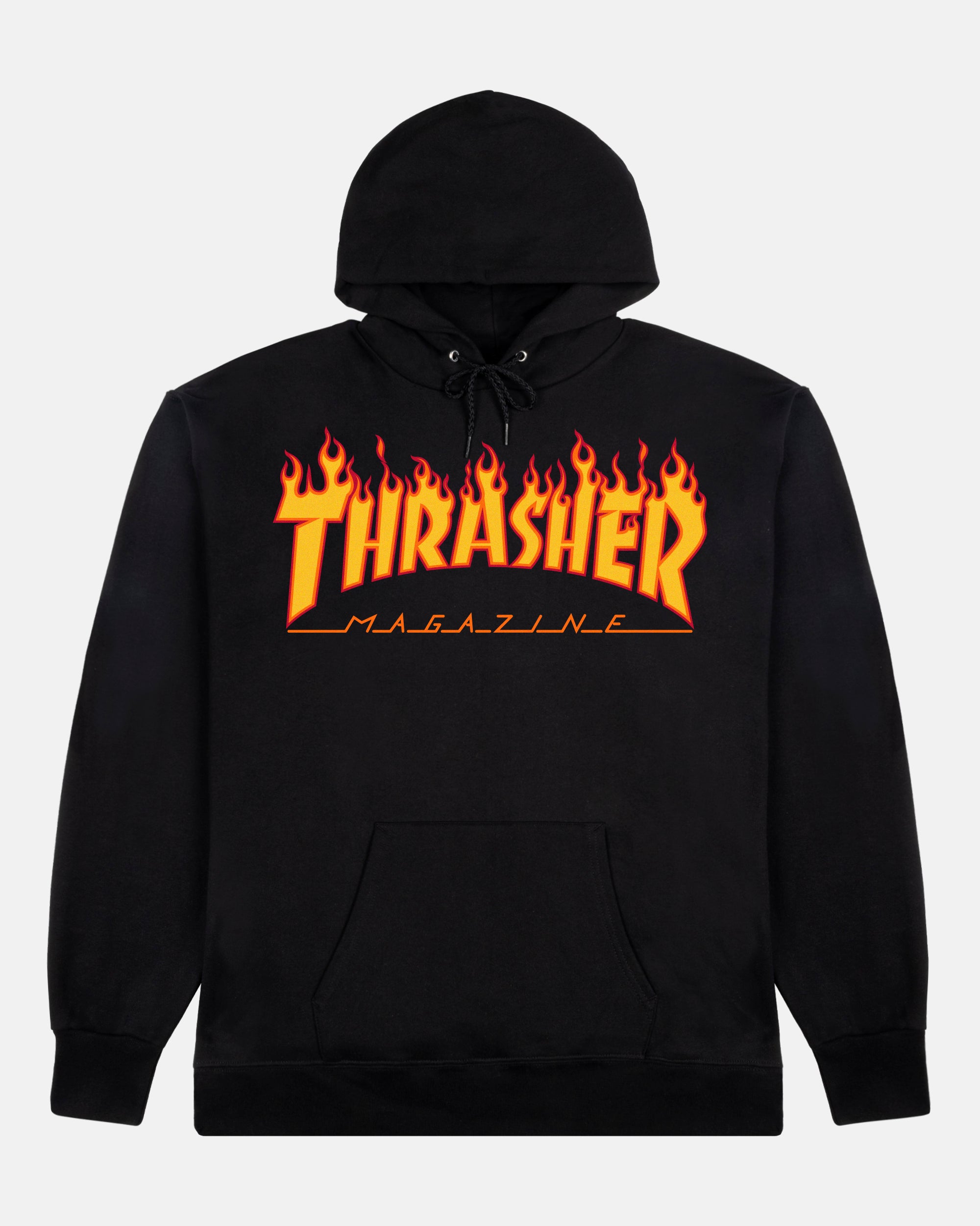 FLAME - HOODIE - BLACK - Thrasher Magazine product image