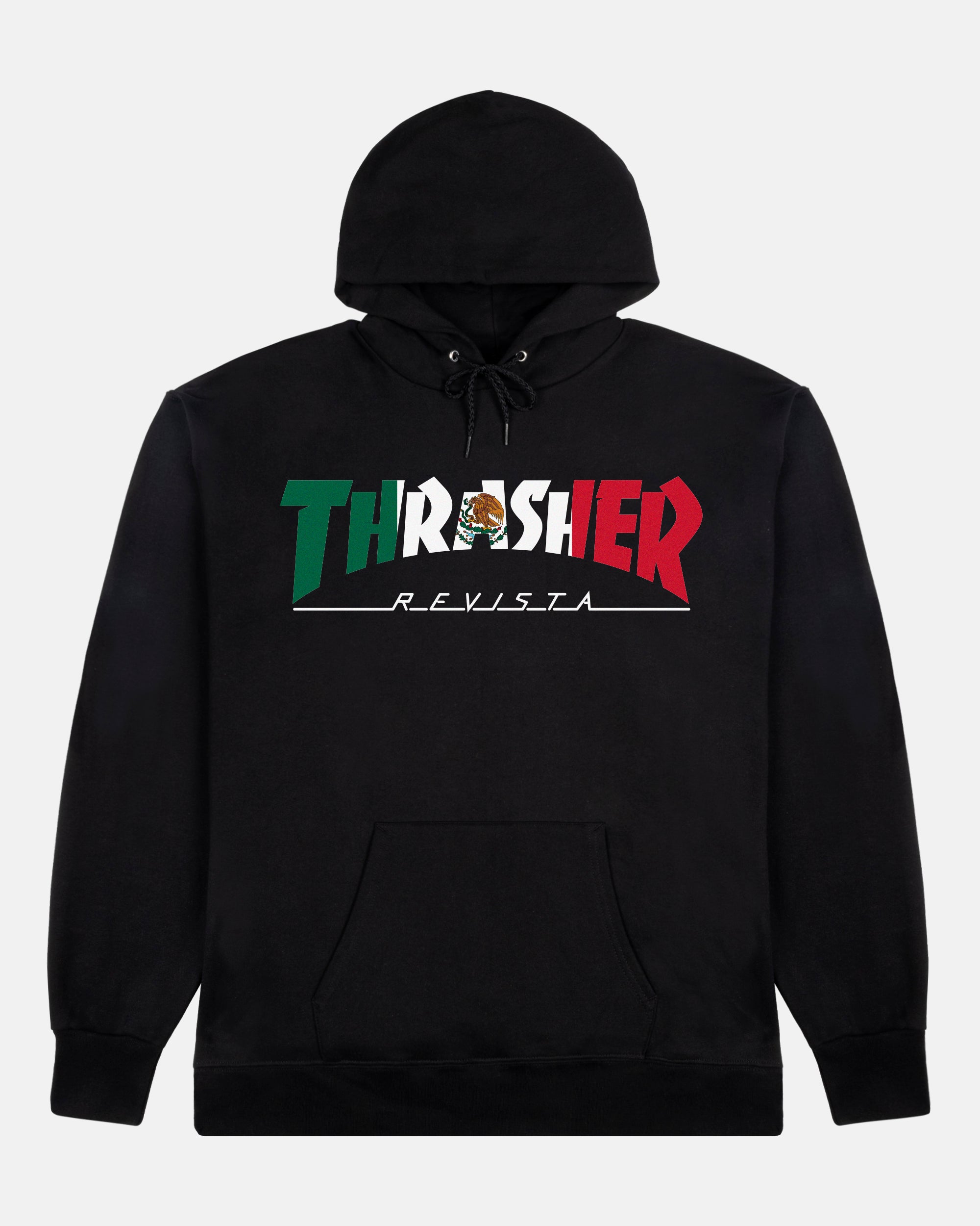 OUTLINED HOODIE BLACK GREEN Thrasher Magazine