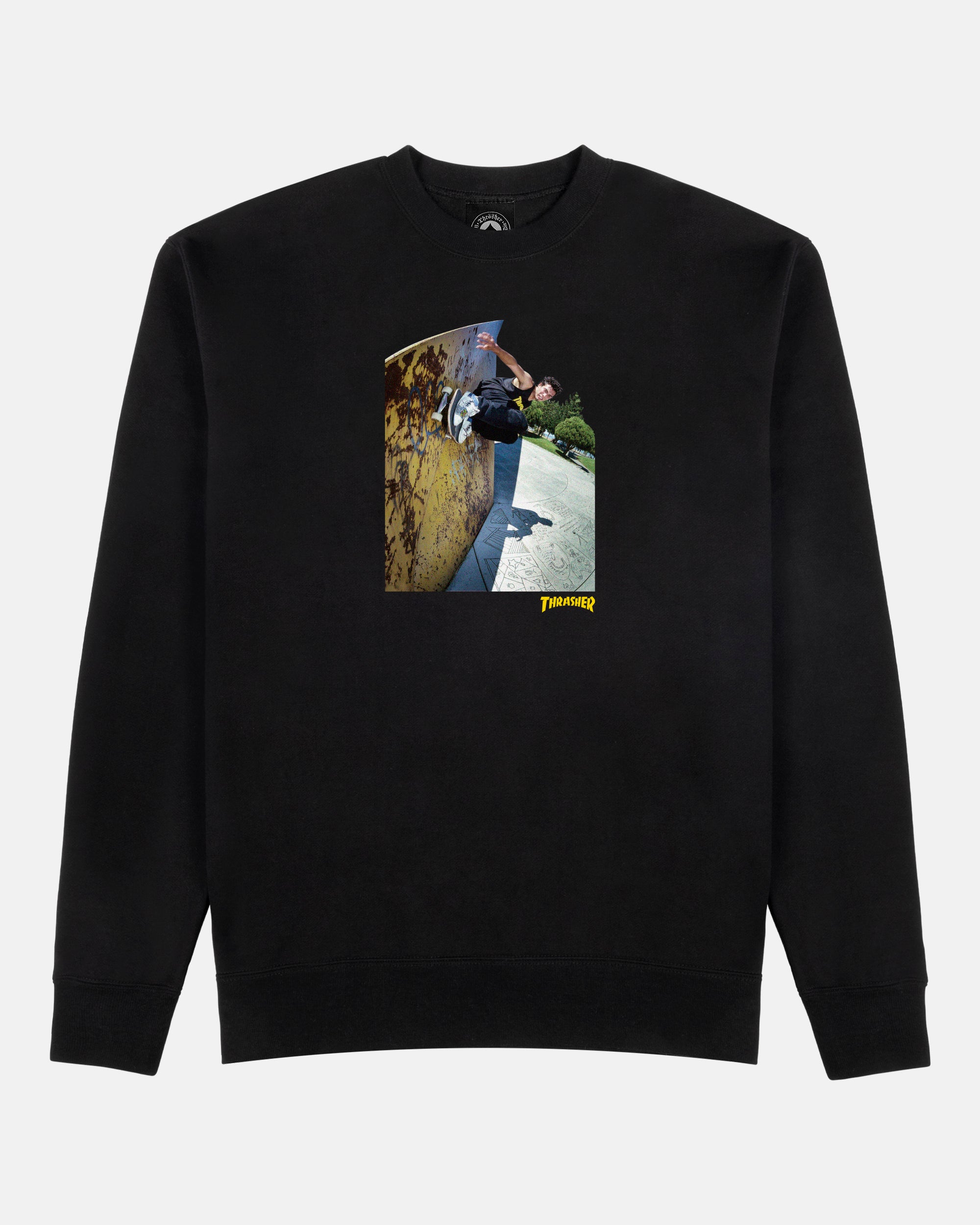 GATO CREWNECK NAVY BLUE – Thrasher Magazine