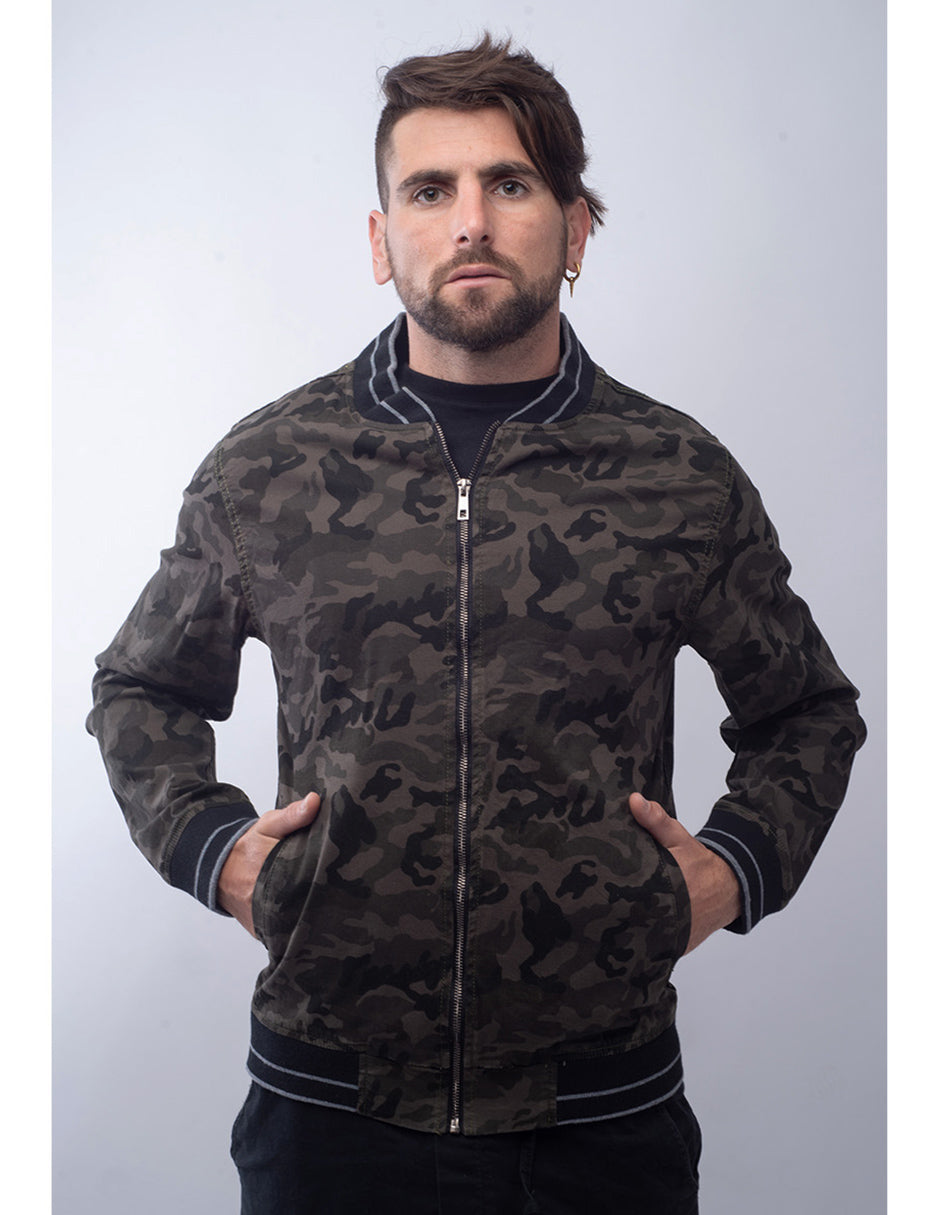 Chamarra Bomber Camuflaje Jacket