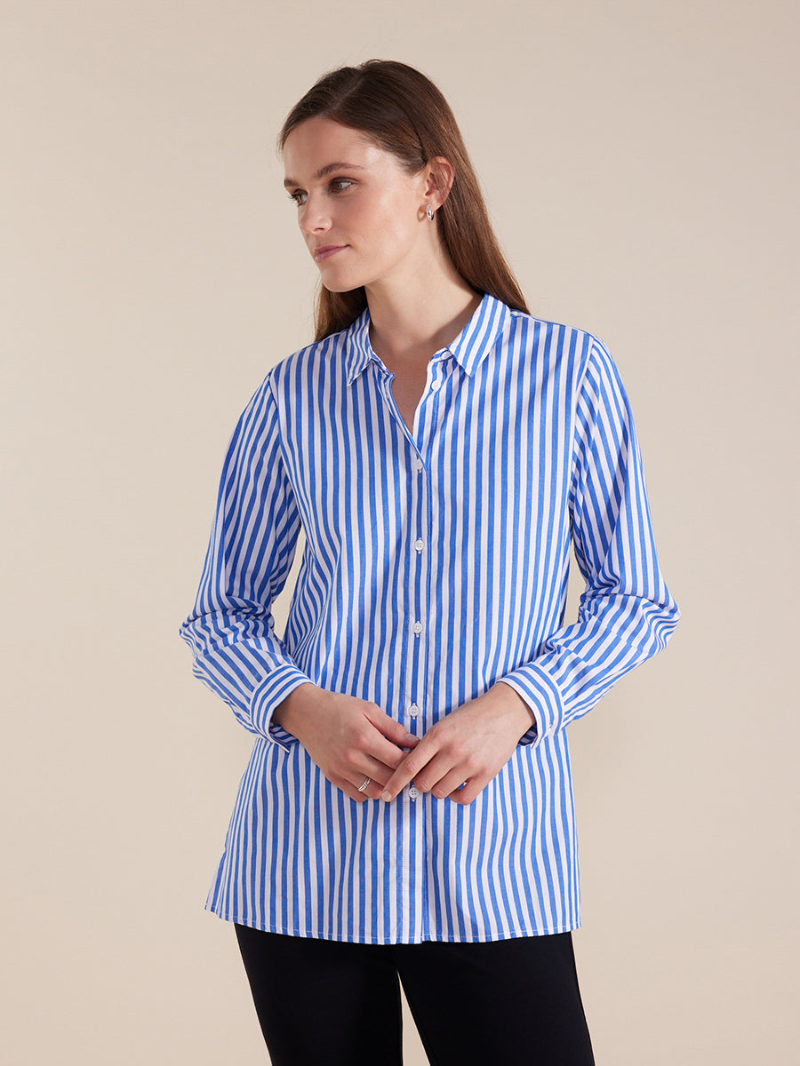 Long Sleeve Essential Stripe Shirt – Yarra Trail & Marco Polo