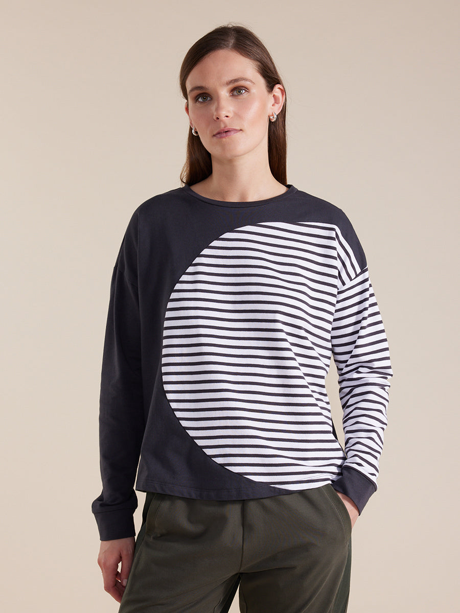 Long Sleeve Circle Stripe Tee – Yarra Trail & Marco Polo