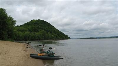 Hydrobike on shore