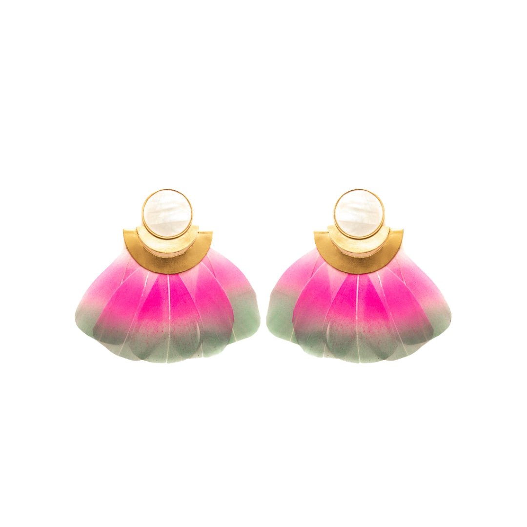 Kukulcan Pink Earrings
