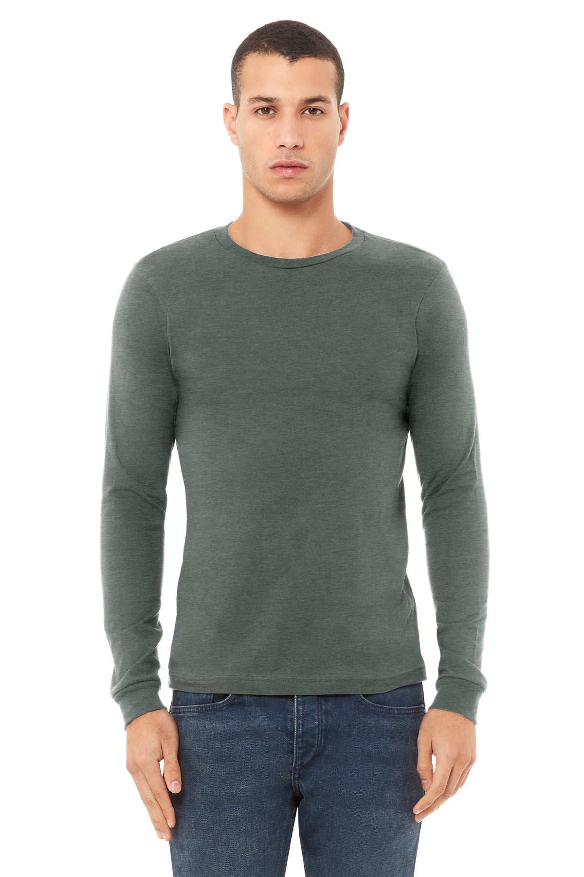 BELLA+CANVAS Unisex Heather CVC Long Sleeve Tee