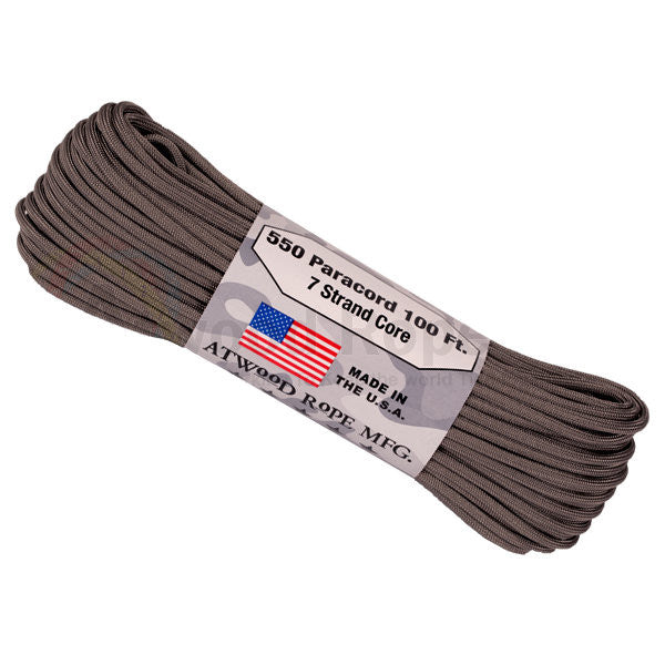 100Ft 550 Paracord Titanium - Army Navy Gear