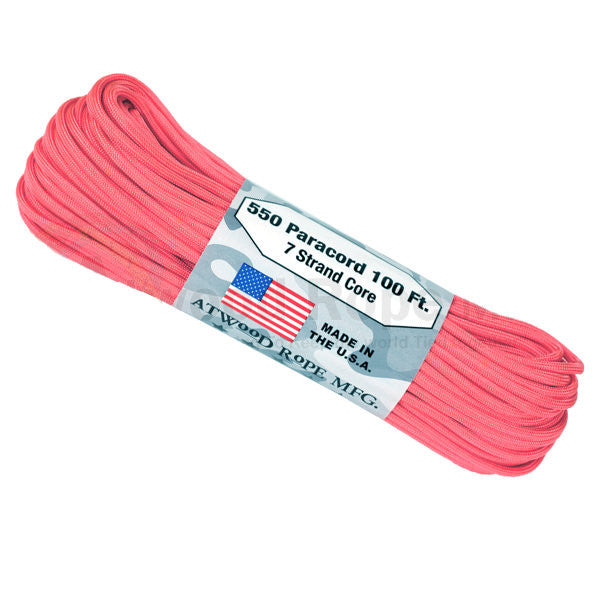100Ft 550 Paracord Red - Army Navy Gear