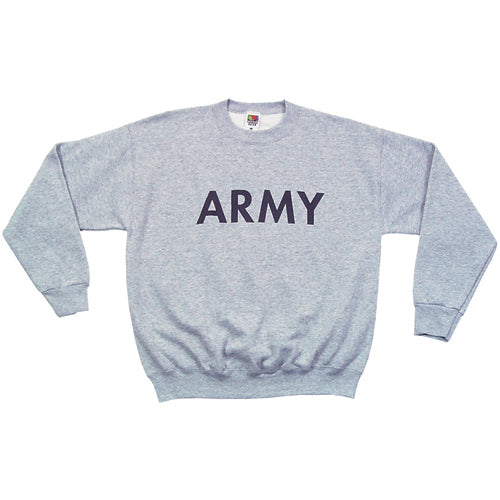 gray army sweatshirt