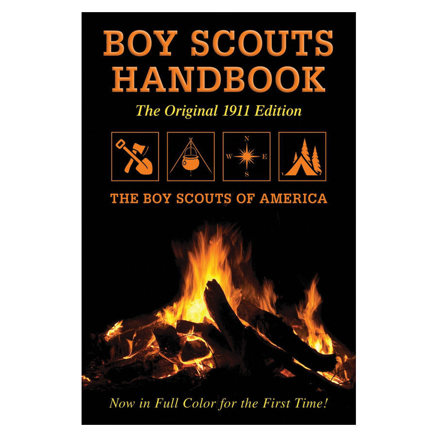 These boys have books. Boy Scout Handbook.