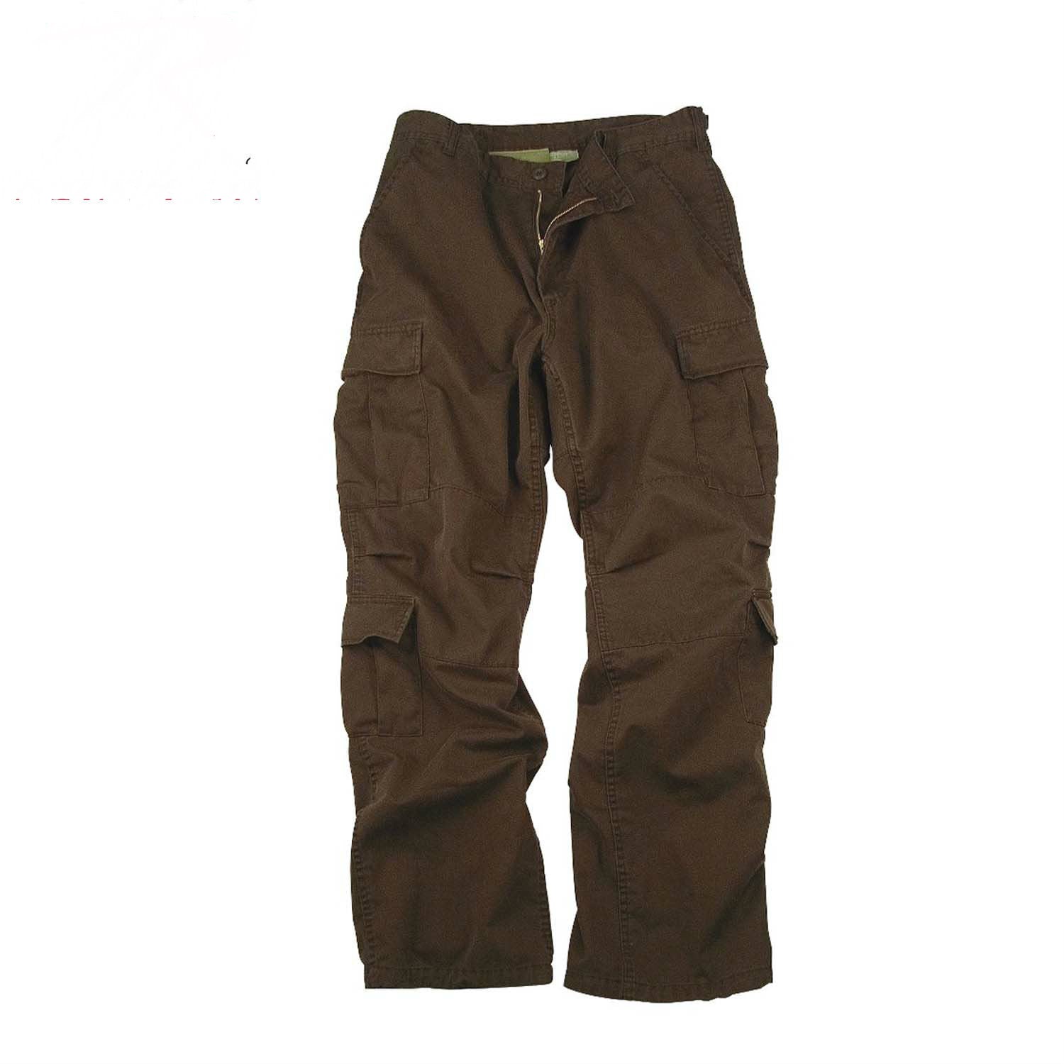 Vintage Paratrooper Fatigue Pants Brown