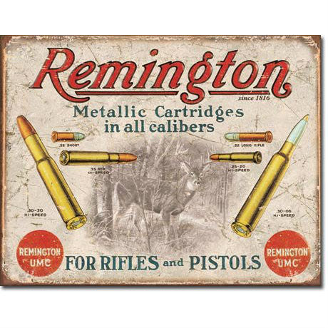Winchester Rifles and Ammunition Tin Sign - Army Navy Gear