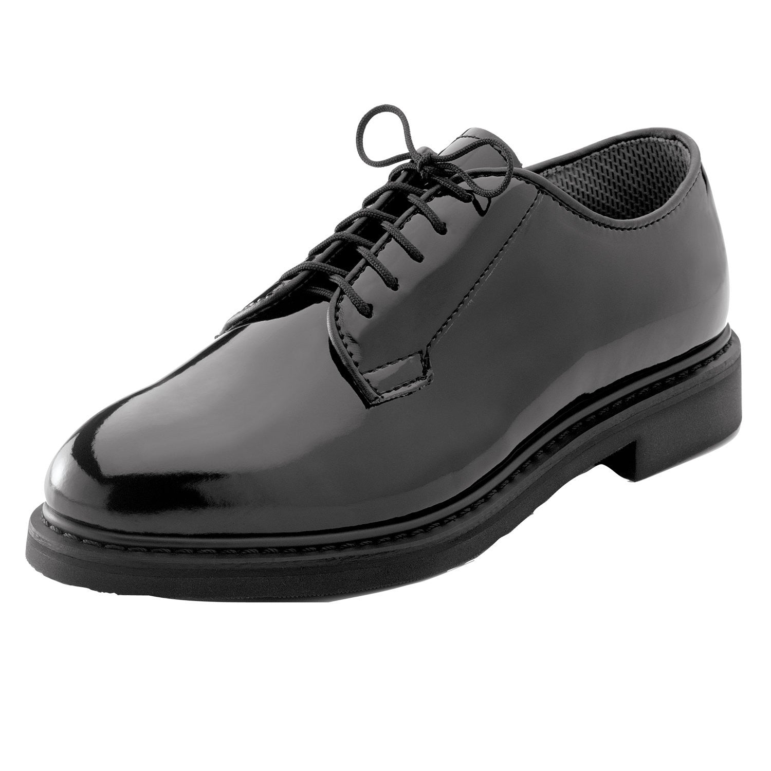 Leather Military Uniform Oxford Dress Shoe Black - Army Navy Gear
