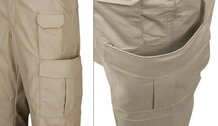 mens cargo pants open top entry cargo pockets