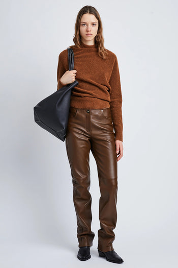 Proenza Schouler Leather Straight Pants