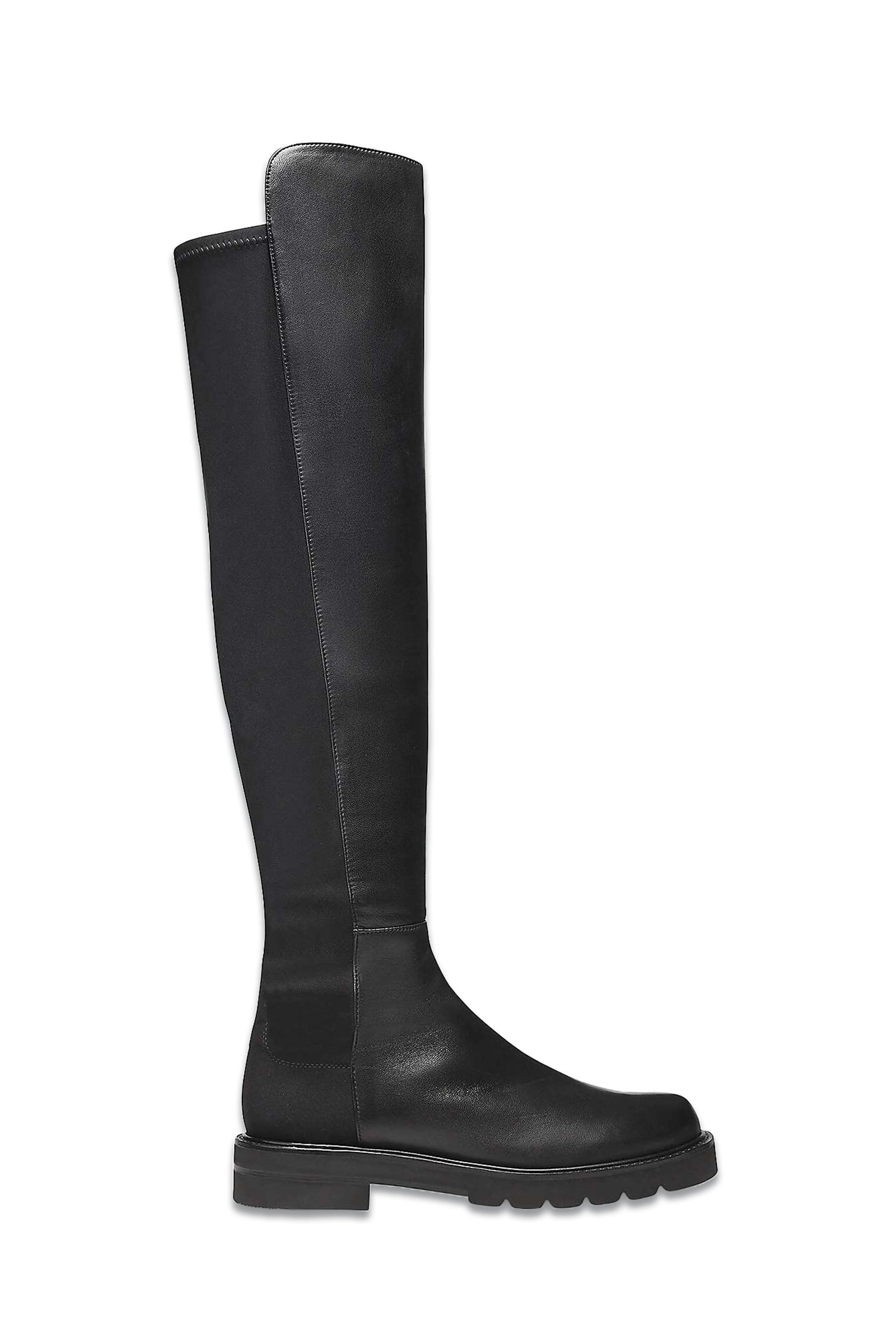 Stuart Weitzman 5050 Lift Leather Over The Knee Boots, Black