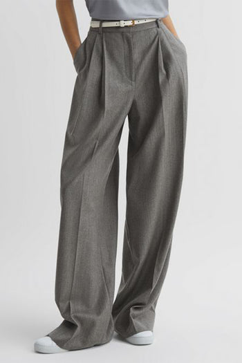 ARKET Slim Wool Flannel Trousers | Endource