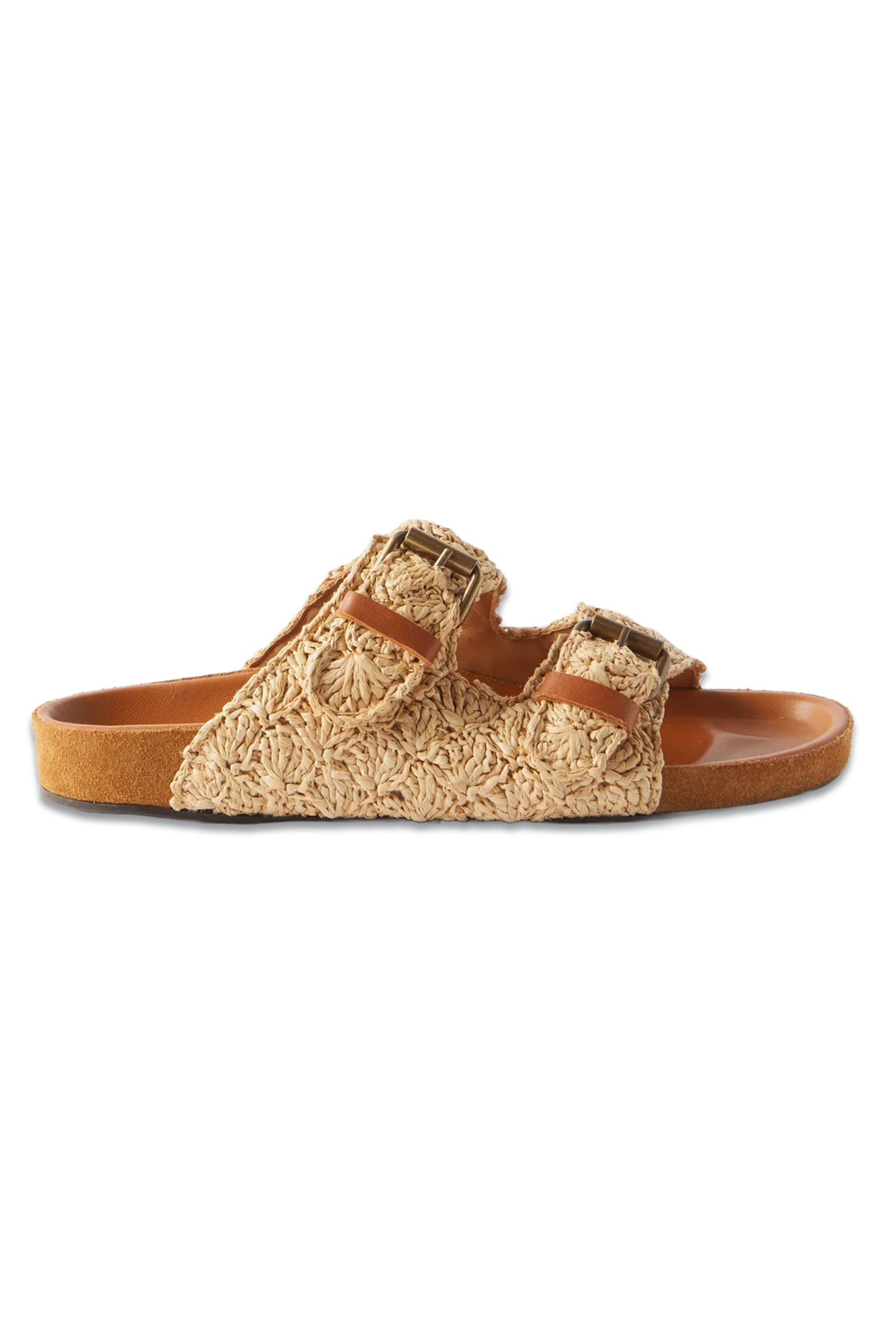 Isabel Marant Lennyo Raffia and Leather Sandals | Wardrobe Icons