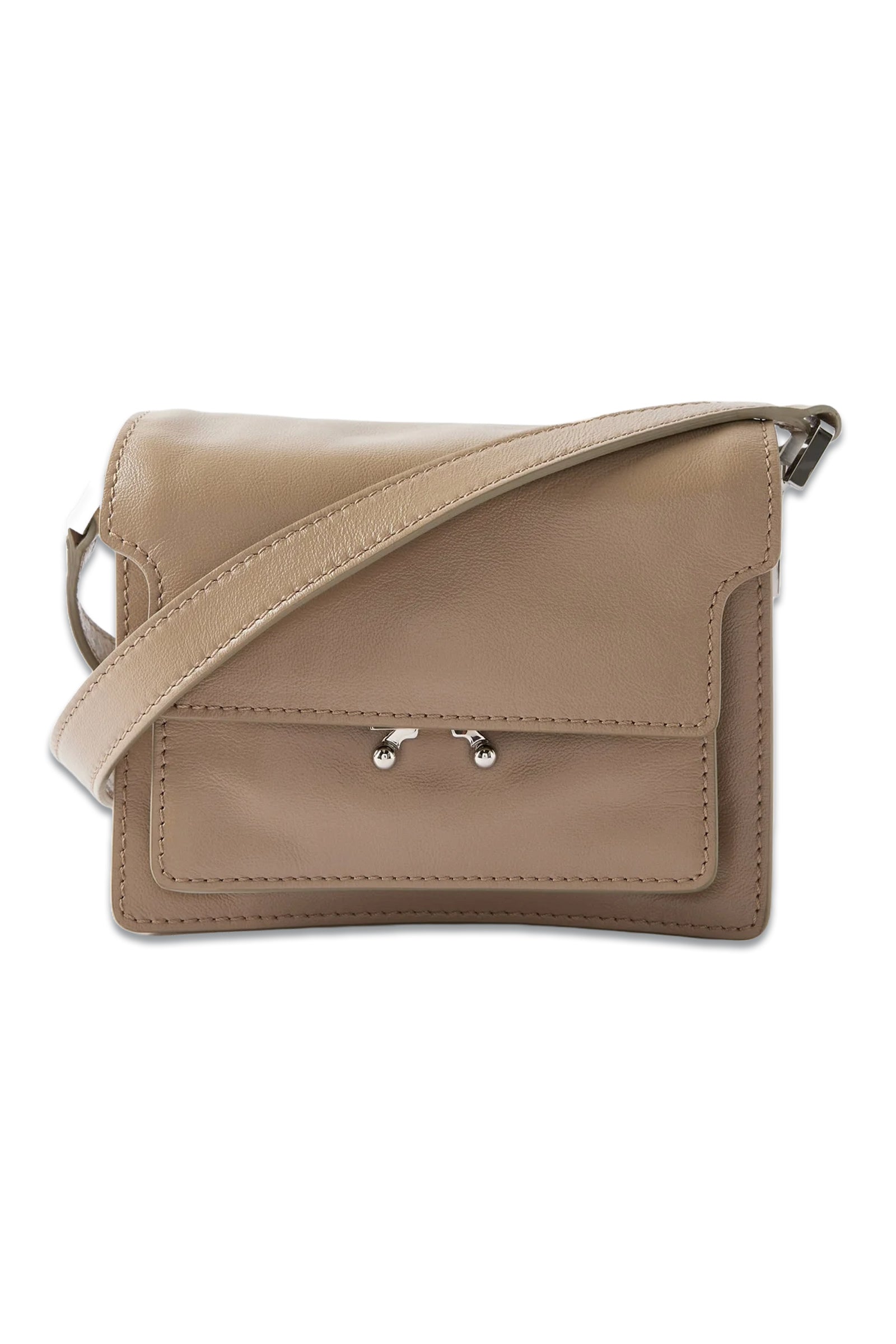 Marni Beige Mini Soft Knit Trunk Bag Marni