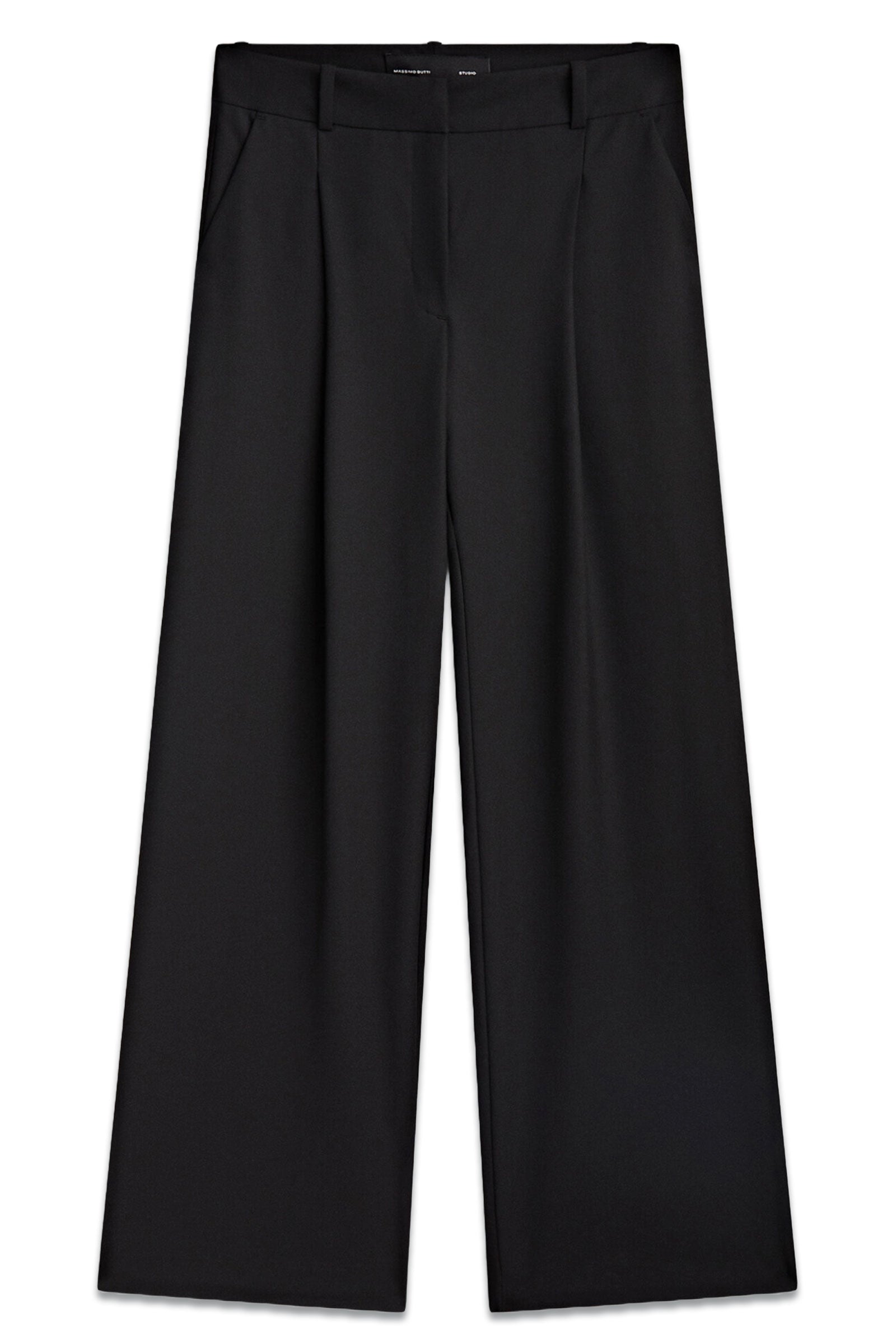 Massimo Dutti Wide-leg Darted Suit Trousers