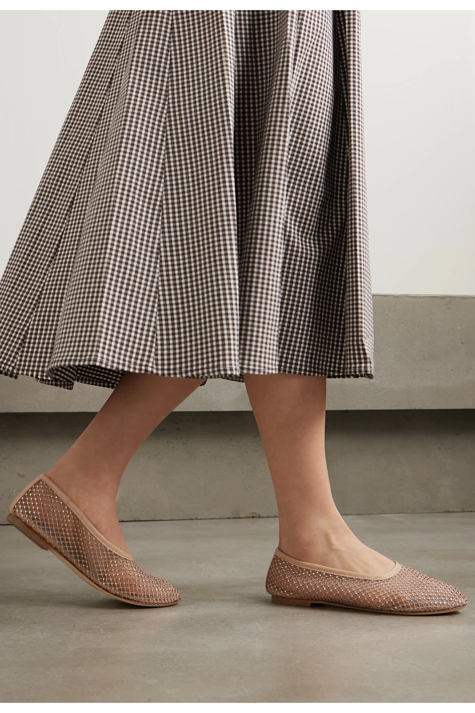 目を惹く★ALAIA Brown mesh ballet flats Ballet Flats mesh ballerinas ALAIA - Nugnes1920