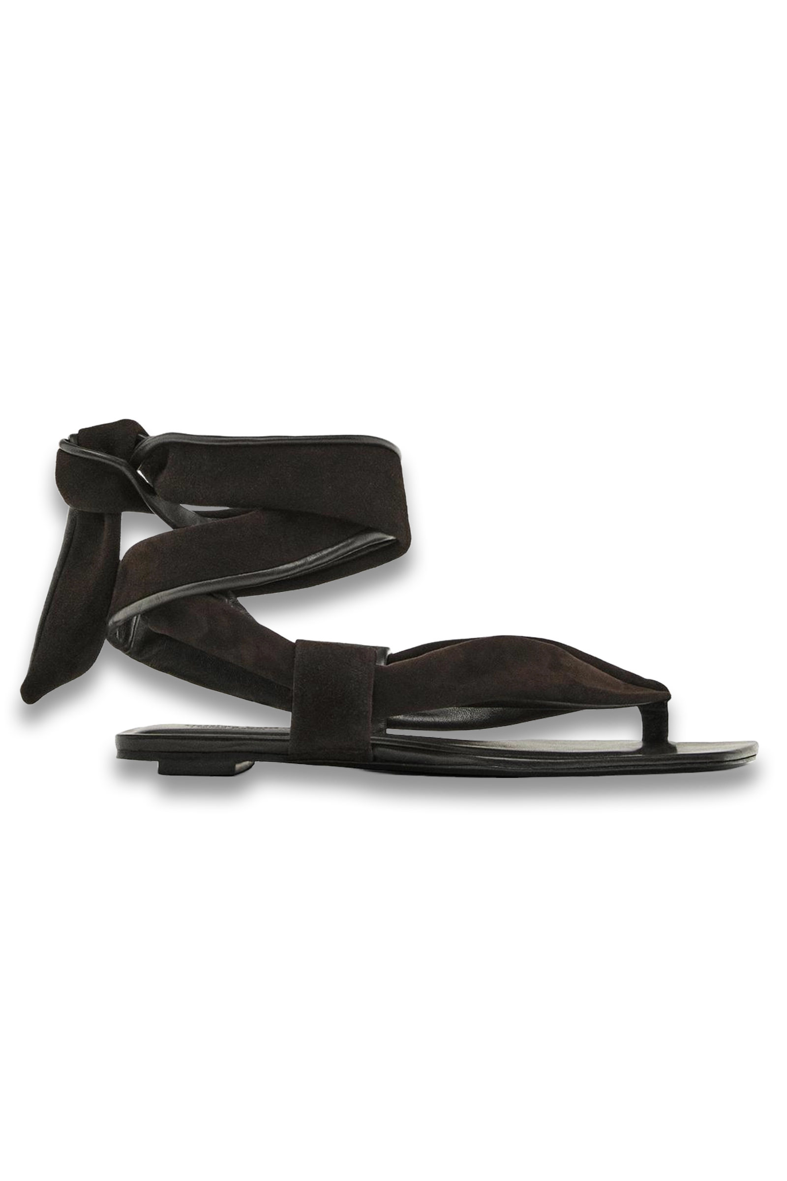 Massimo Dutti Flat Suede Sandals - Limited Edition