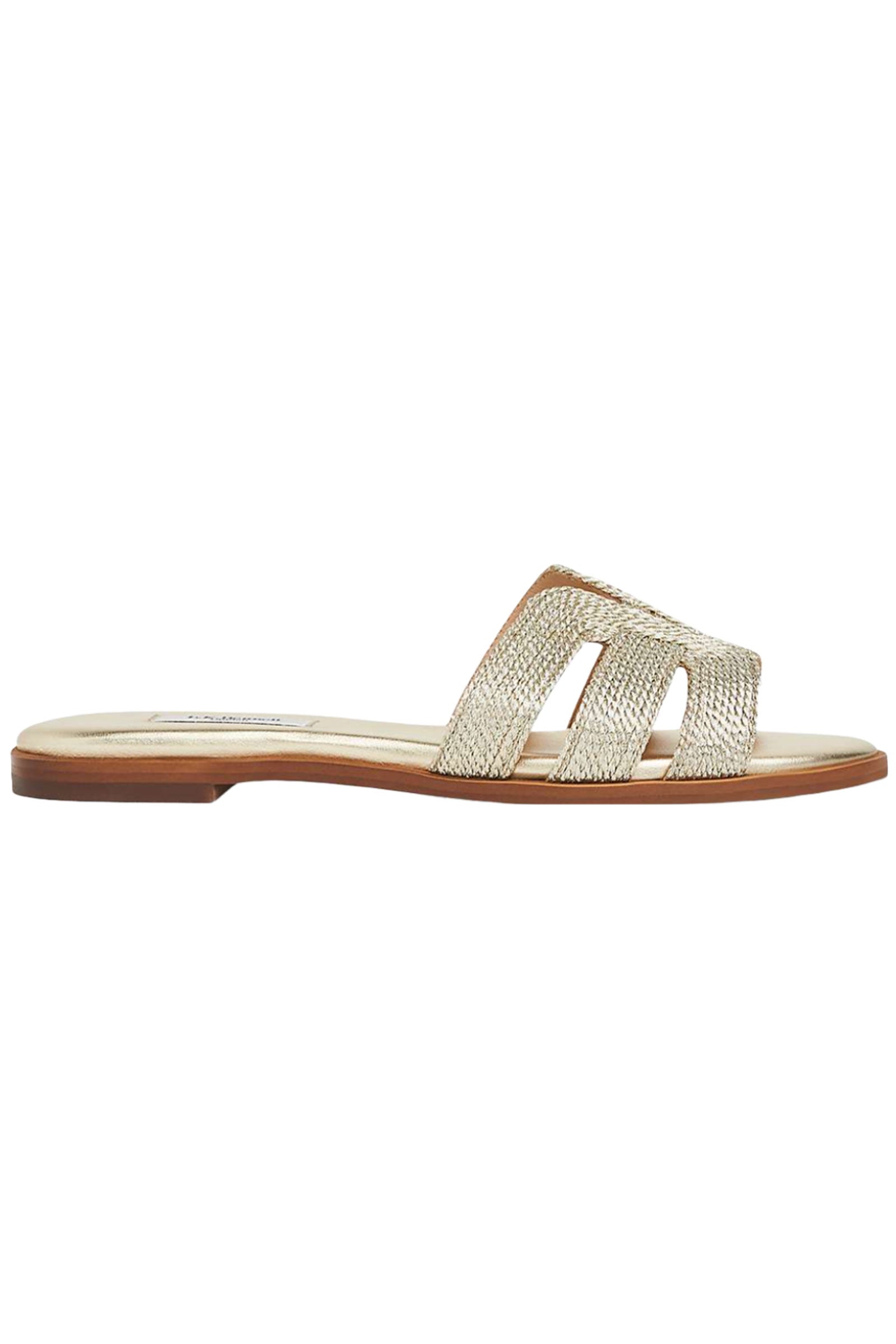 L.K.Bennett Riley Gold Rope Slip On Sandals Wardrobe Icons