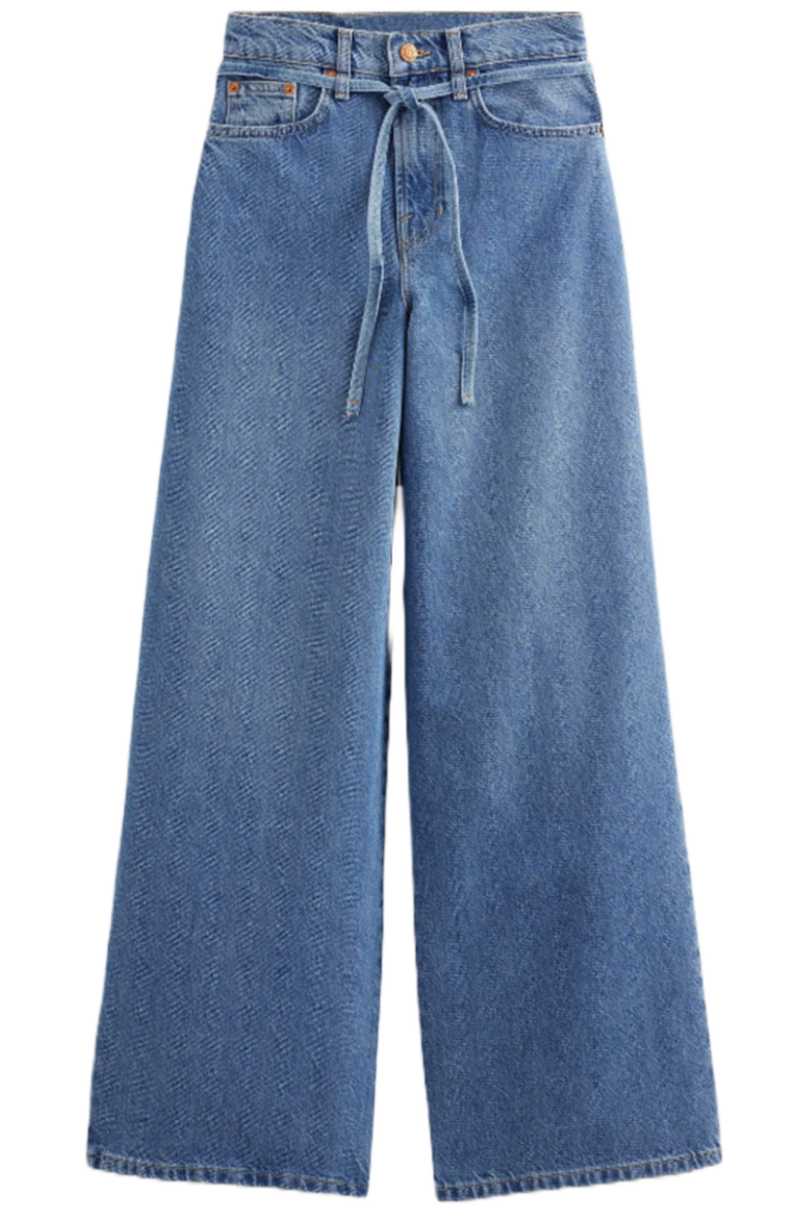 GOLDSIGN The Edgar pleated high-rise wide-leg jeans