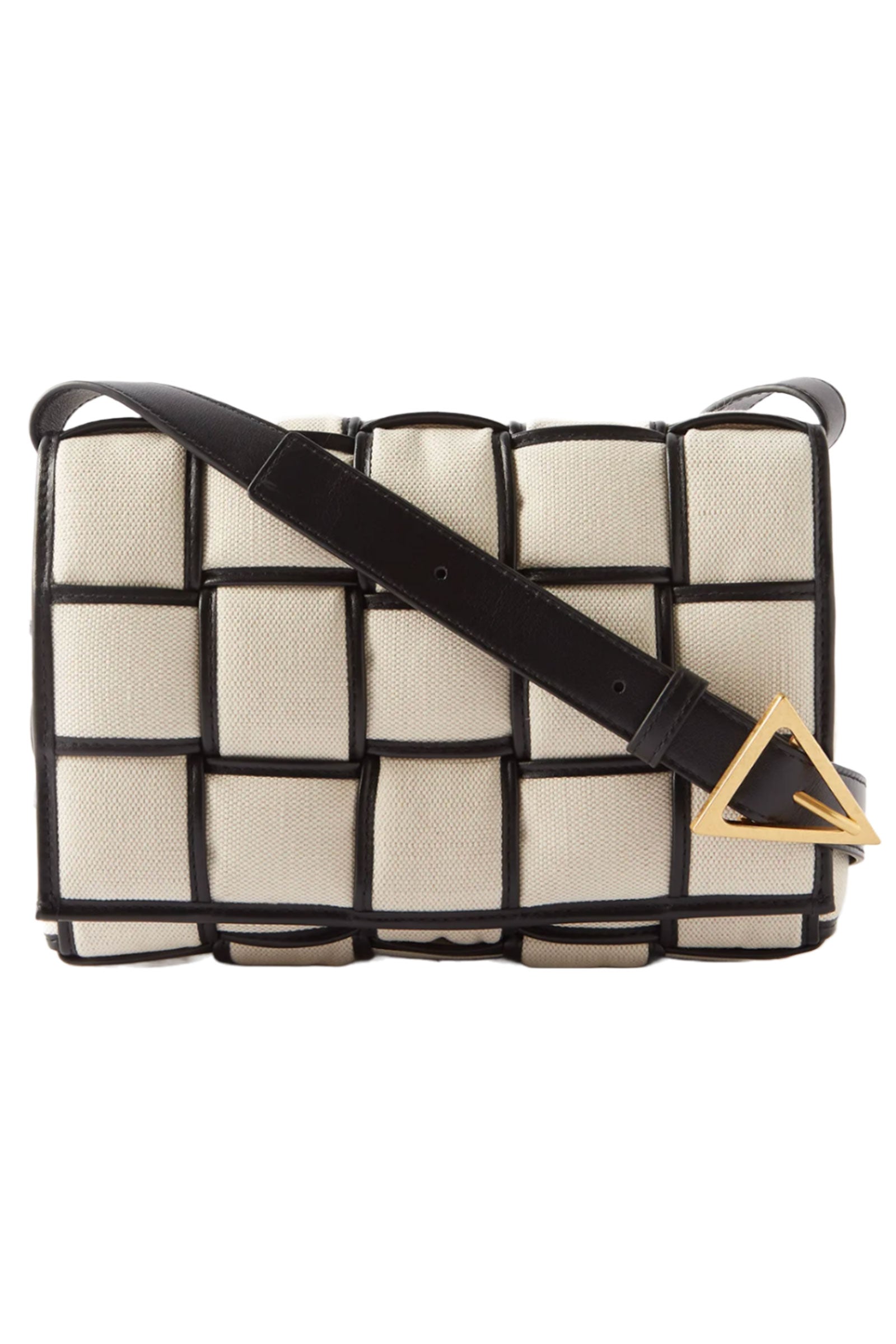 Black Cassette Intrecciato-leather cross-body bag, Bottega Veneta