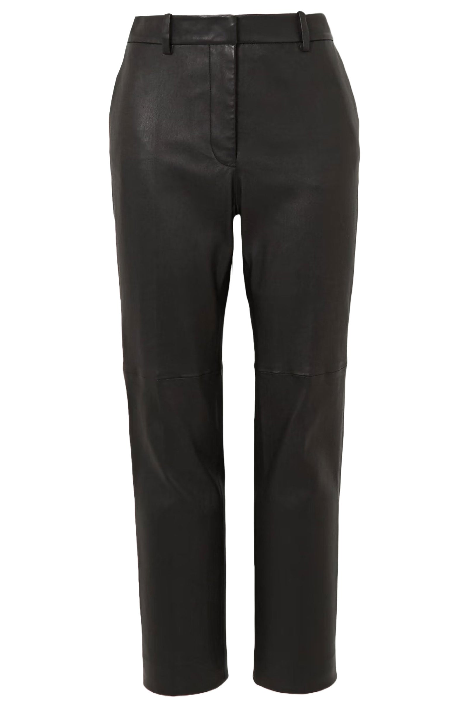 + NET SUSTAIN 90s Pinch Waist leather-blend straight-leg pants